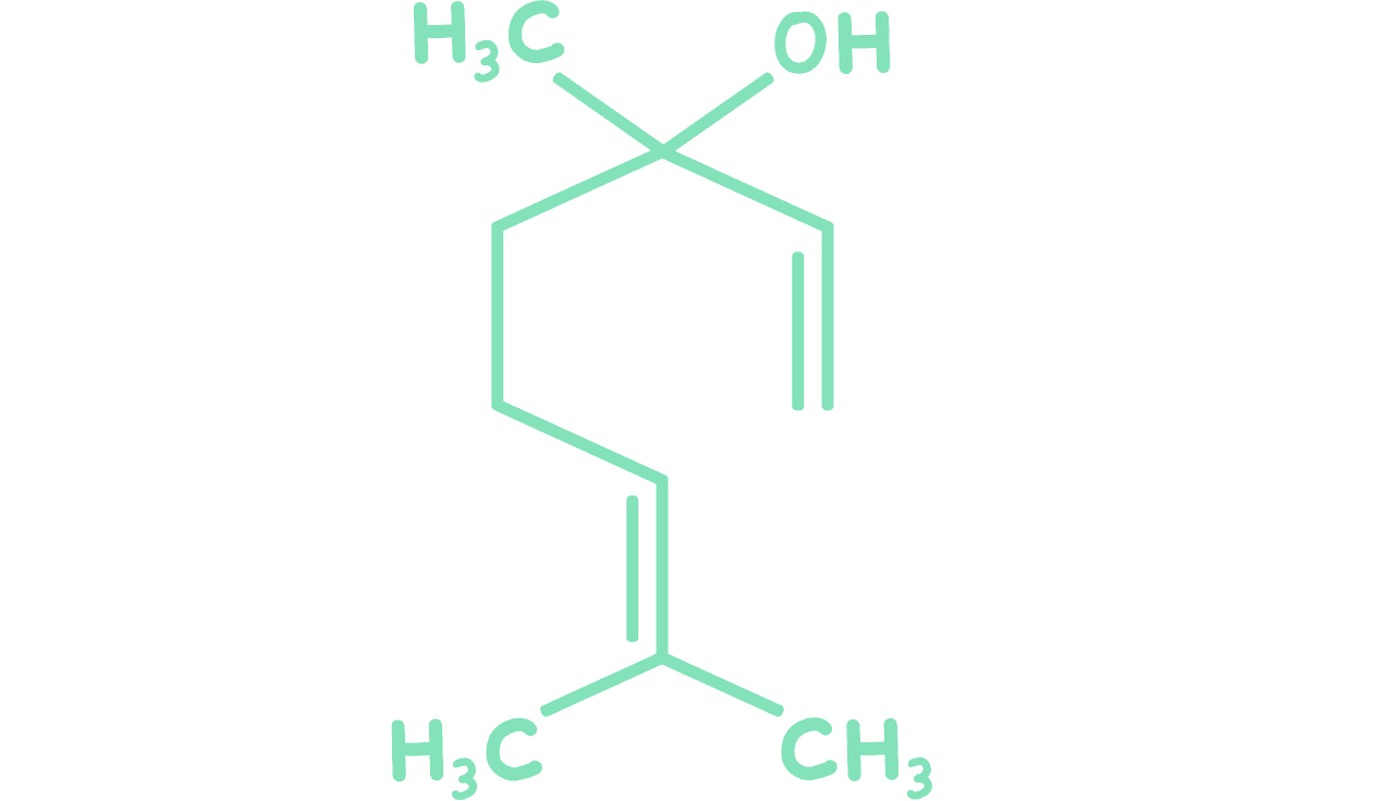 grünes chemisches Zeichen für Terpene